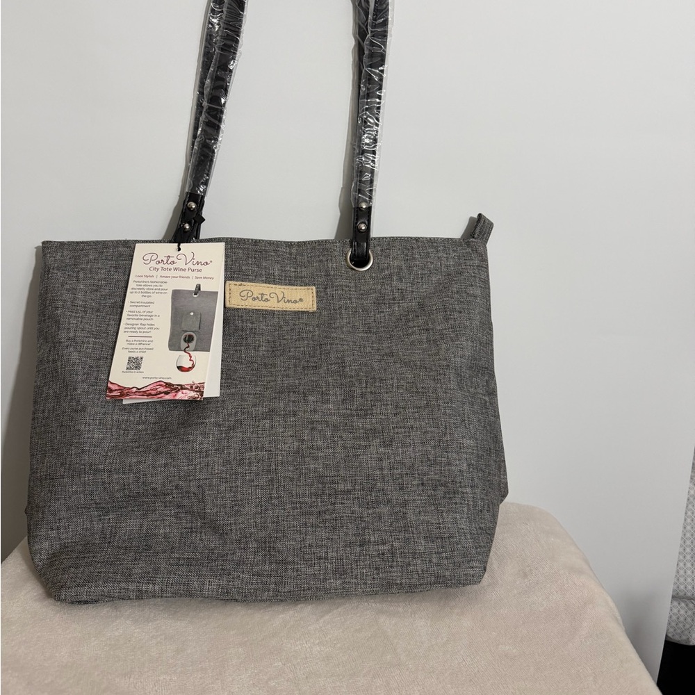 Charcoal Gray Tote Bag